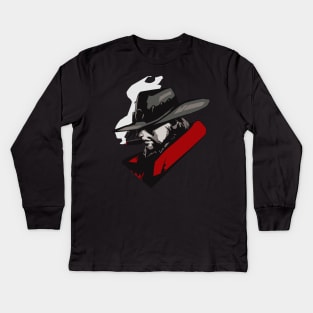 McCree portrait Kids Long Sleeve T-Shirt